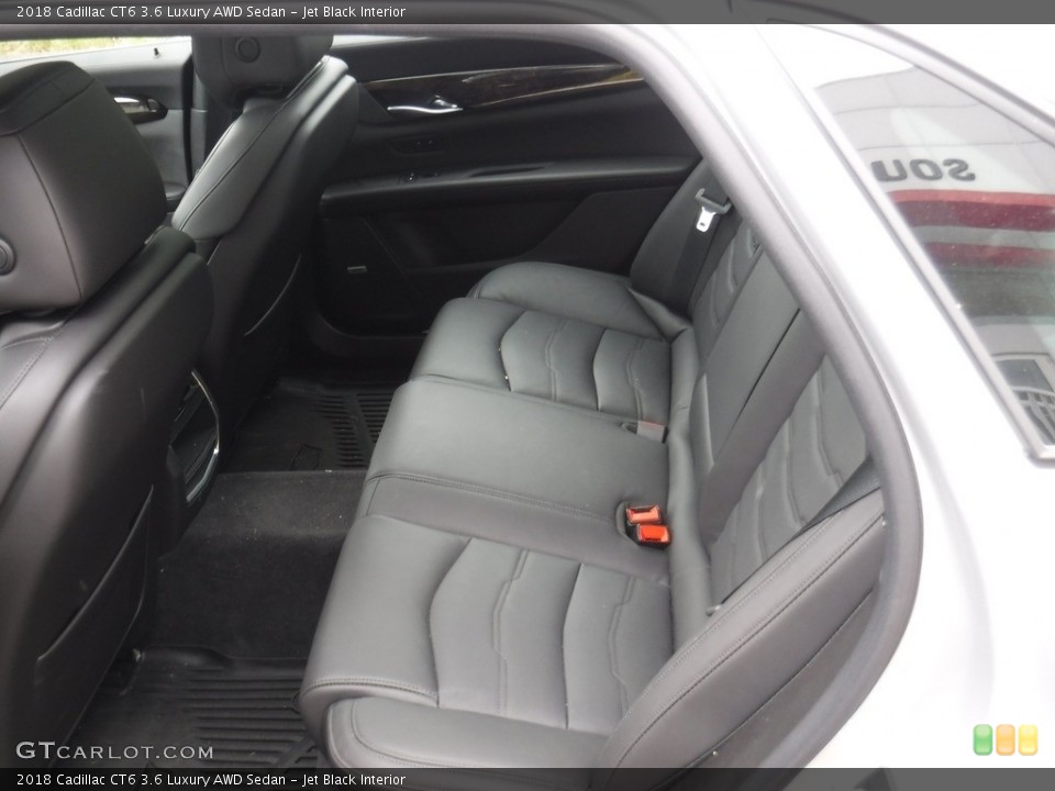 Jet Black Interior Rear Seat for the 2018 Cadillac CT6 3.6 Luxury AWD Sedan #133696380