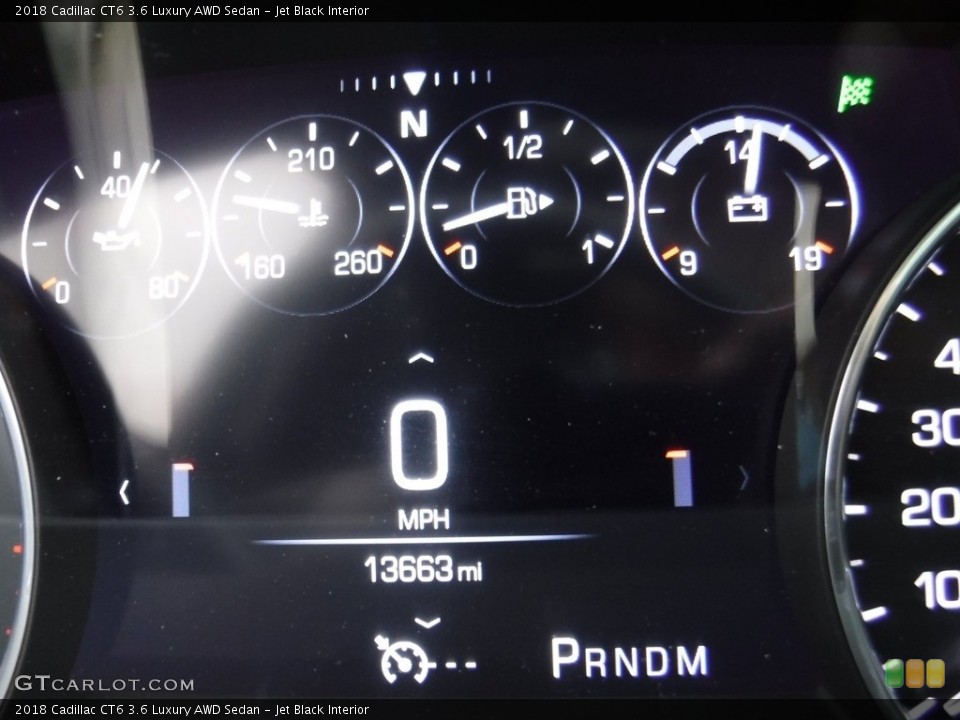 Jet Black Interior Gauges for the 2018 Cadillac CT6 3.6 Luxury AWD Sedan #133696506
