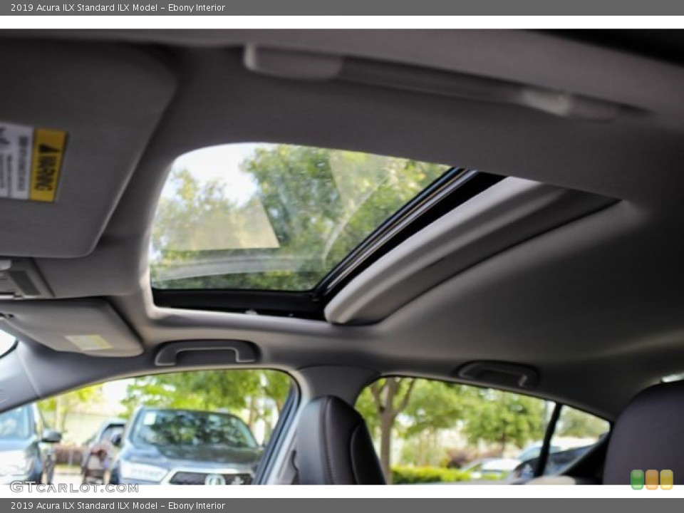 Ebony Interior Sunroof for the 2019 Acura ILX  #133701807