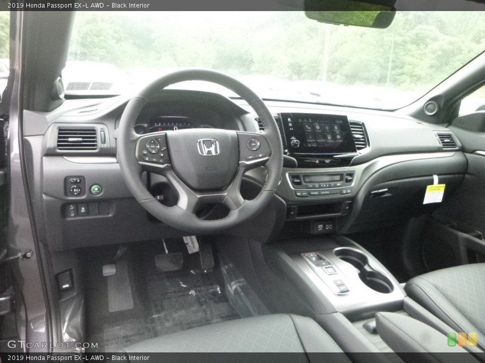Black Interior Dashboard for the 2019 Honda Passport EXL AWD