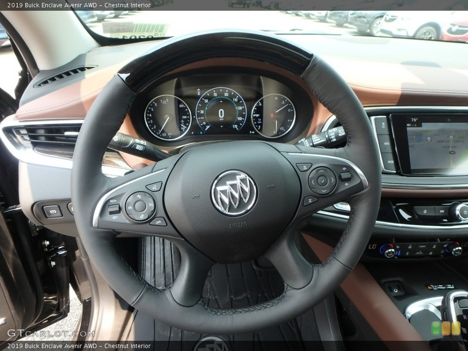 Chestnut Interior Steering Wheel for the 2019 Buick Enclave Avenir AWD #133706640