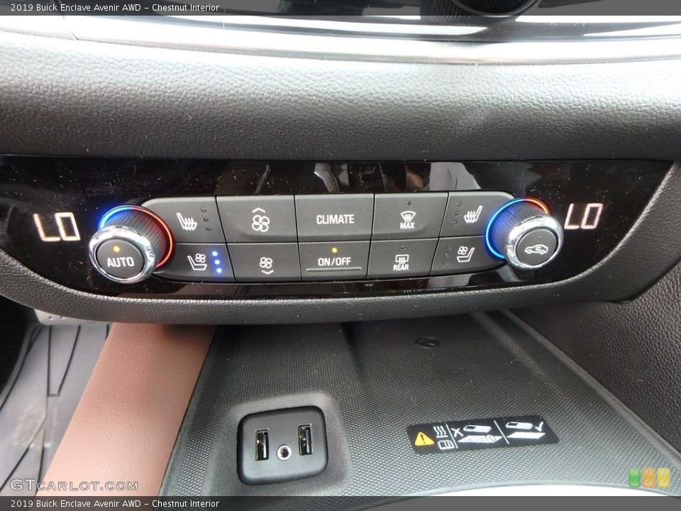 Chestnut Interior Controls for the 2019 Buick Enclave Avenir AWD #133706691