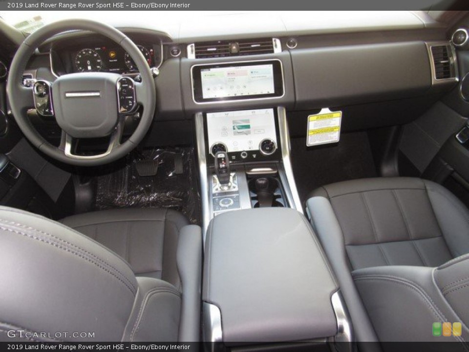 Ebony/Ebony Interior Dashboard for the 2019 Land Rover Range Rover Sport HSE #133719095