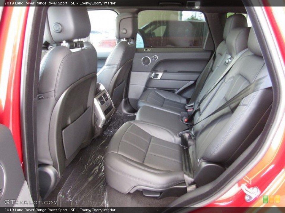 Ebony/Ebony Interior Rear Seat for the 2019 Land Rover Range Rover Sport HSE #133719299