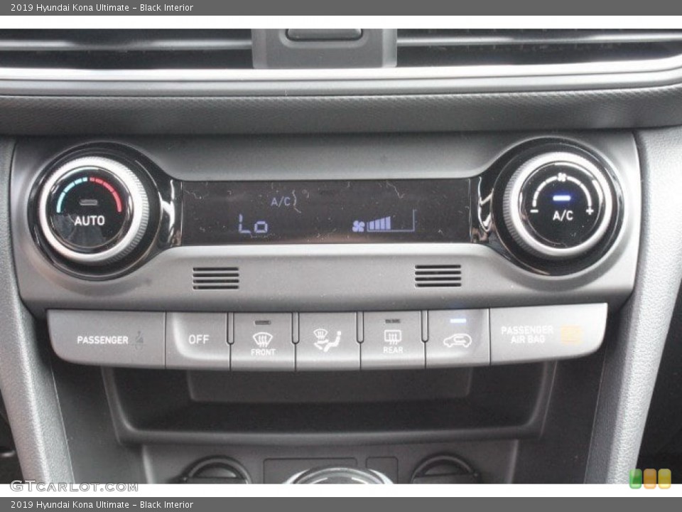 Black Interior Controls for the 2019 Hyundai Kona Ultimate #133720799
