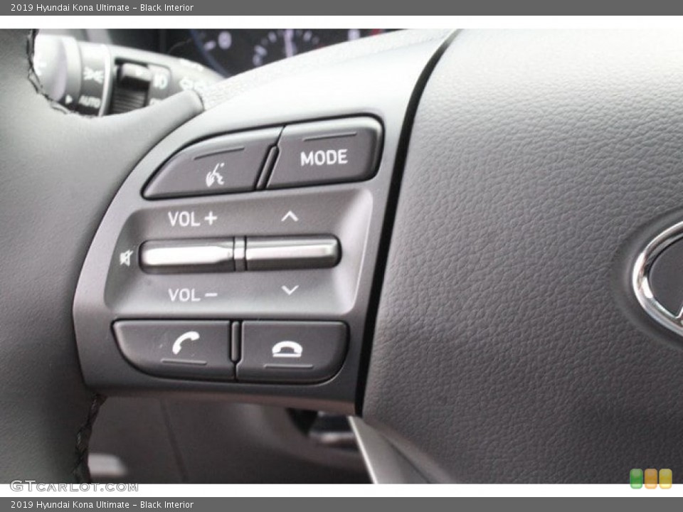 Black Interior Steering Wheel for the 2019 Hyundai Kona Ultimate #133720852