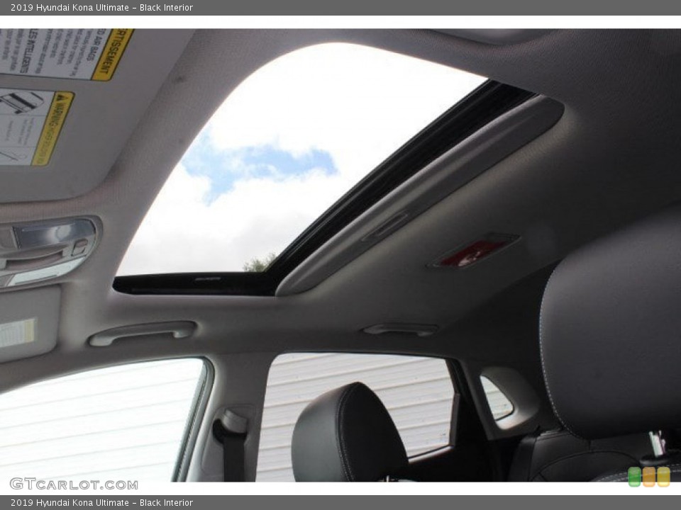 Black Interior Sunroof for the 2019 Hyundai Kona Ultimate #133720901
