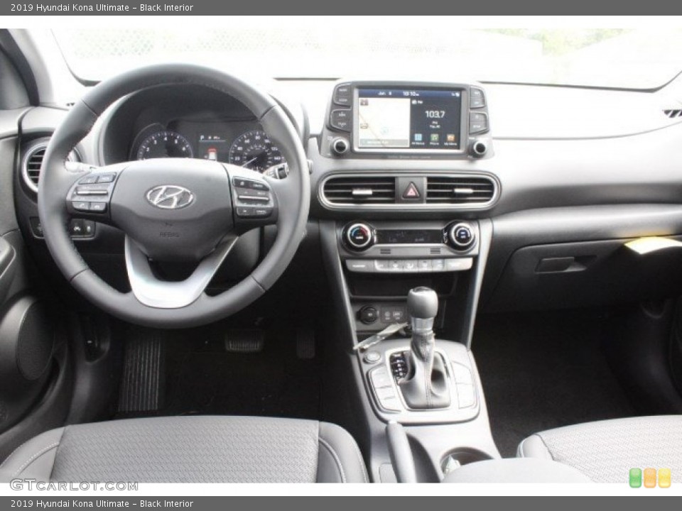 Black Interior Dashboard for the 2019 Hyundai Kona Ultimate #133720973