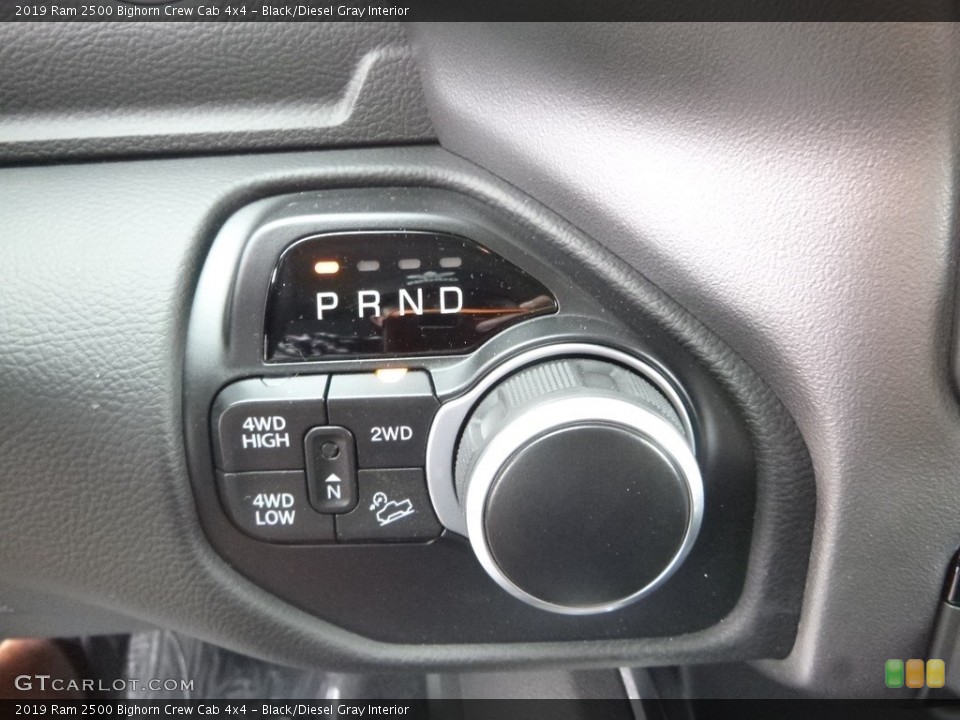 Black/Diesel Gray Interior Transmission for the 2019 Ram 2500 Bighorn Crew Cab 4x4 #133722737