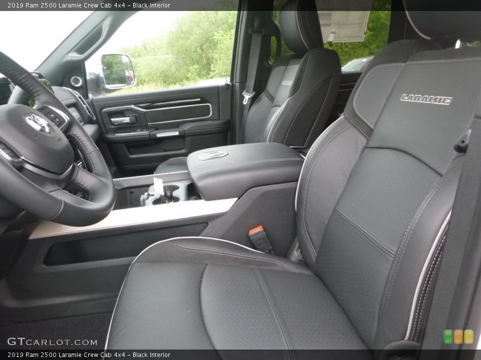 Black Interior Front Seat for the 2019 Ram 2500 Laramie Crew Cab 4x4 #133723109