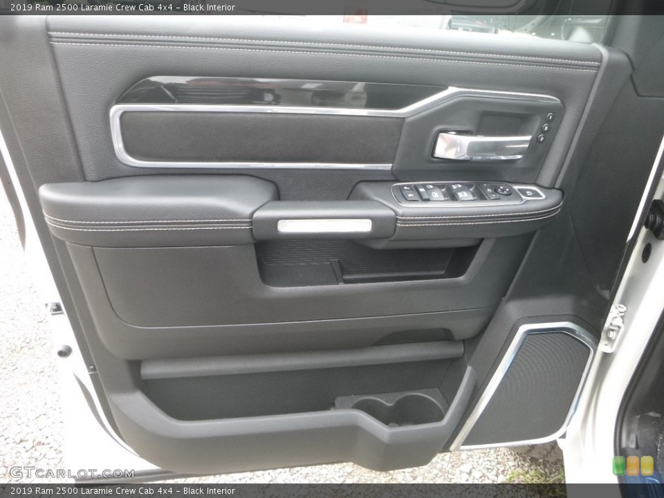 Black Interior Door Panel for the 2019 Ram 2500 Laramie Crew Cab 4x4 #133723154