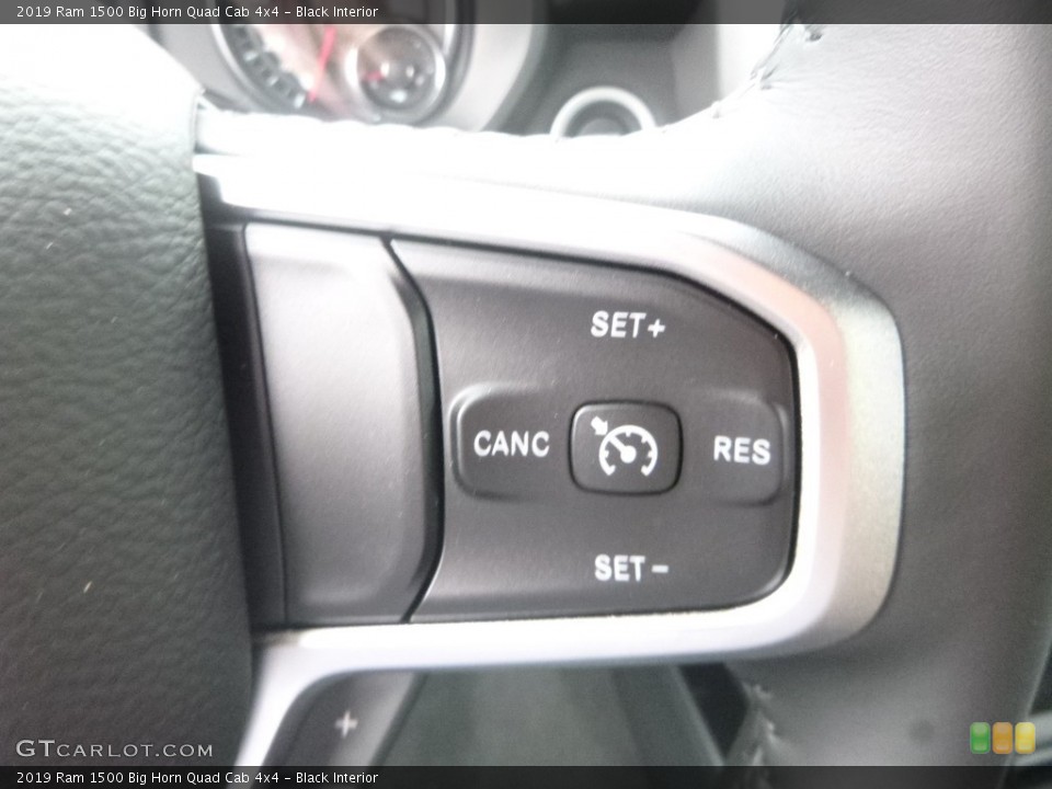 Black Interior Steering Wheel for the 2019 Ram 1500 Big Horn Quad Cab 4x4 #133724336