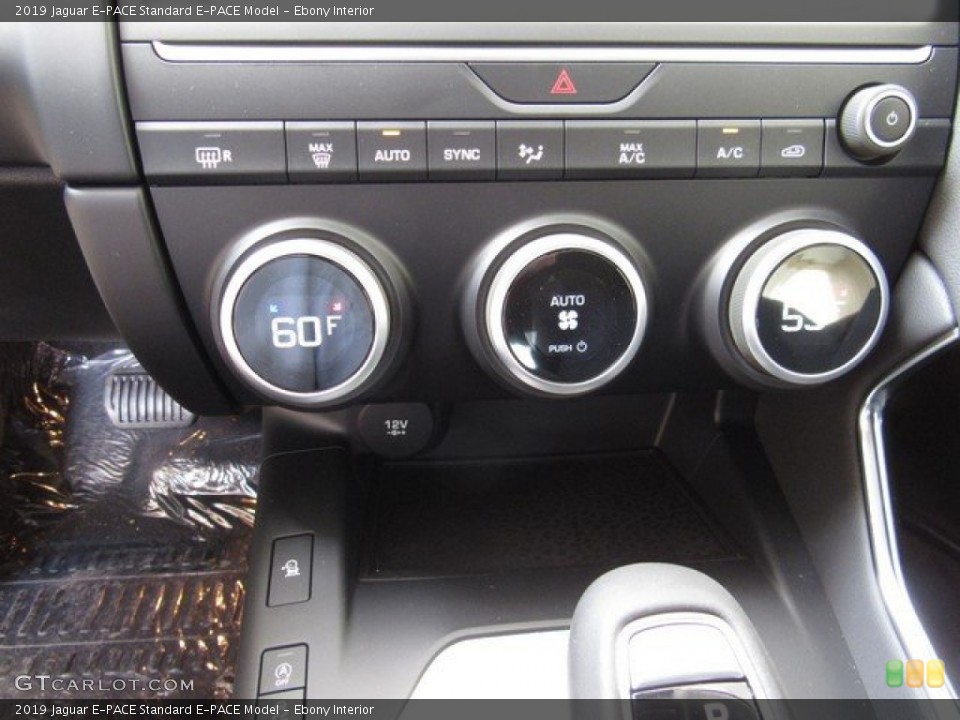 Ebony Interior Controls for the 2019 Jaguar E-PACE  #133724810