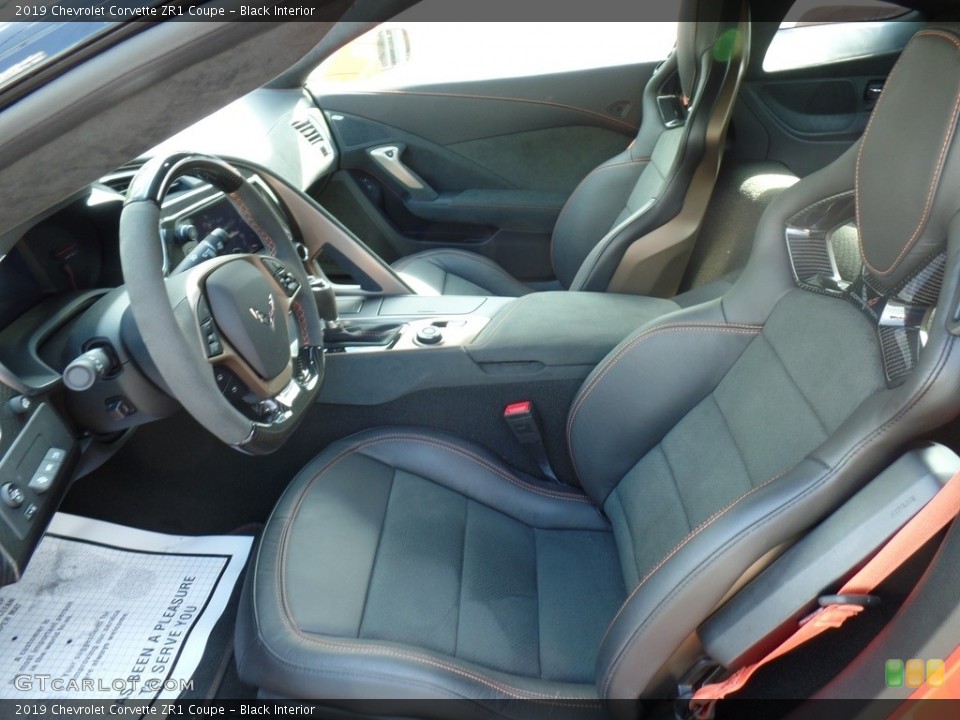 Black Interior Front Seat for the 2019 Chevrolet Corvette ZR1 Coupe #133727945