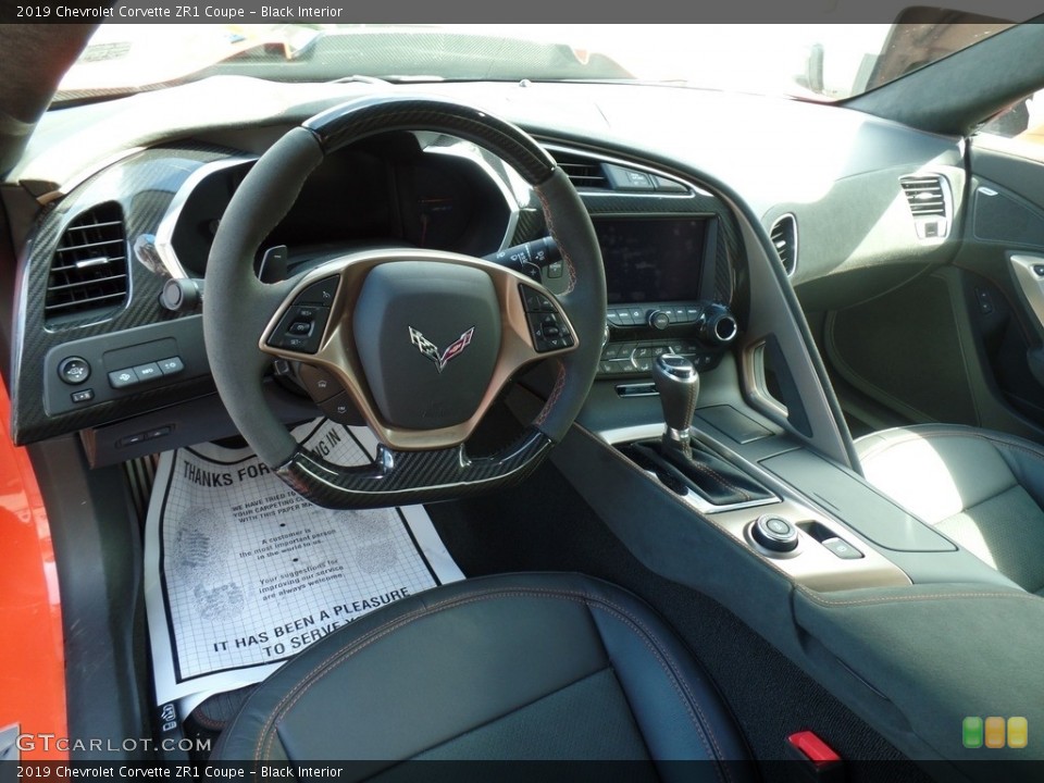 Black Interior Dashboard for the 2019 Chevrolet Corvette ZR1 Coupe #133727996