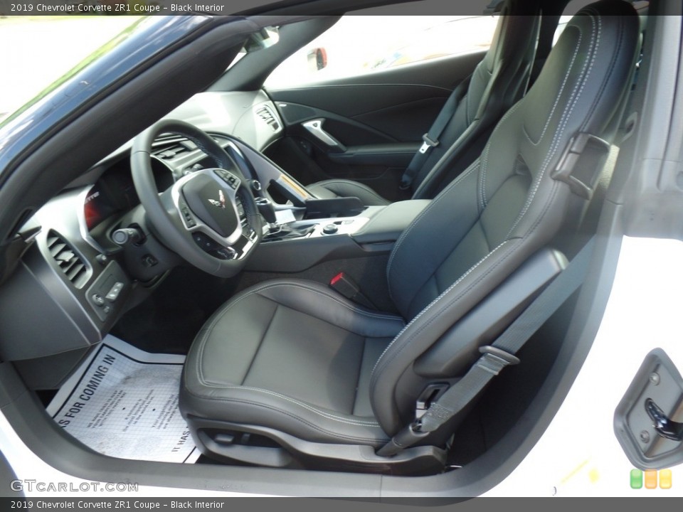 Black Interior Front Seat for the 2019 Chevrolet Corvette ZR1 Coupe #133729193