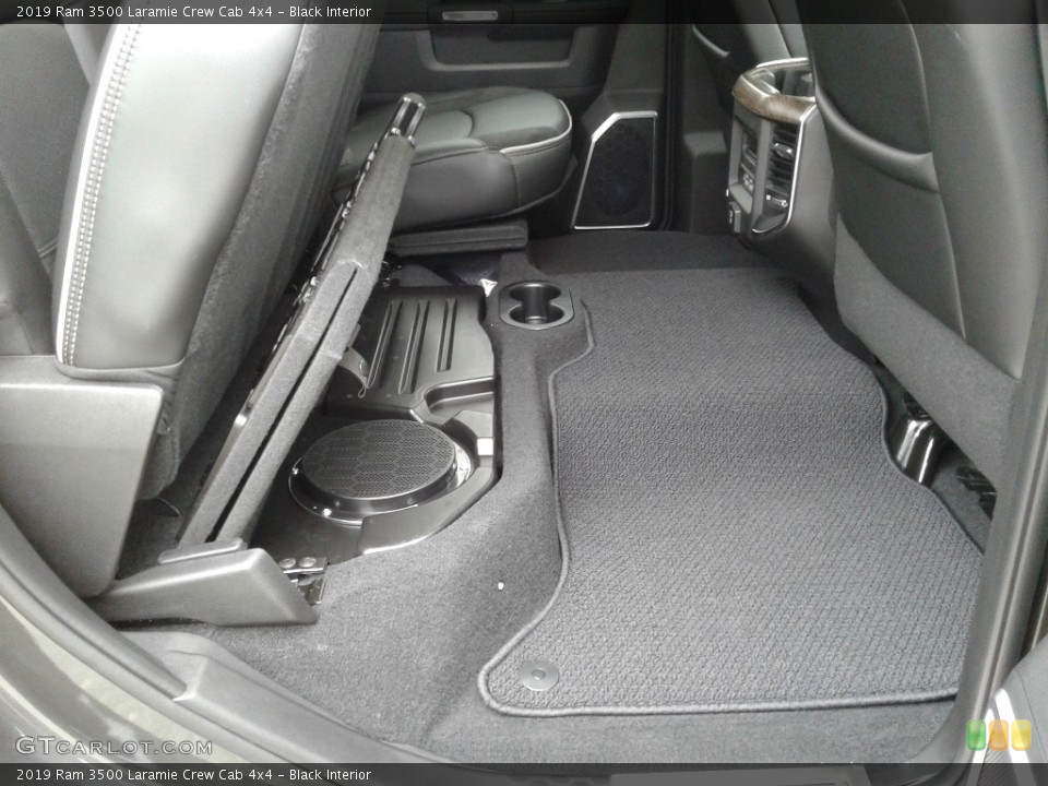 Black Interior Rear Seat for the 2019 Ram 3500 Laramie Crew Cab 4x4 #133729205