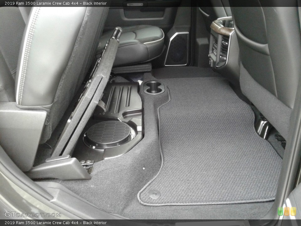 Black Interior Rear Seat for the 2019 Ram 3500 Laramie Crew Cab 4x4 #133729205
