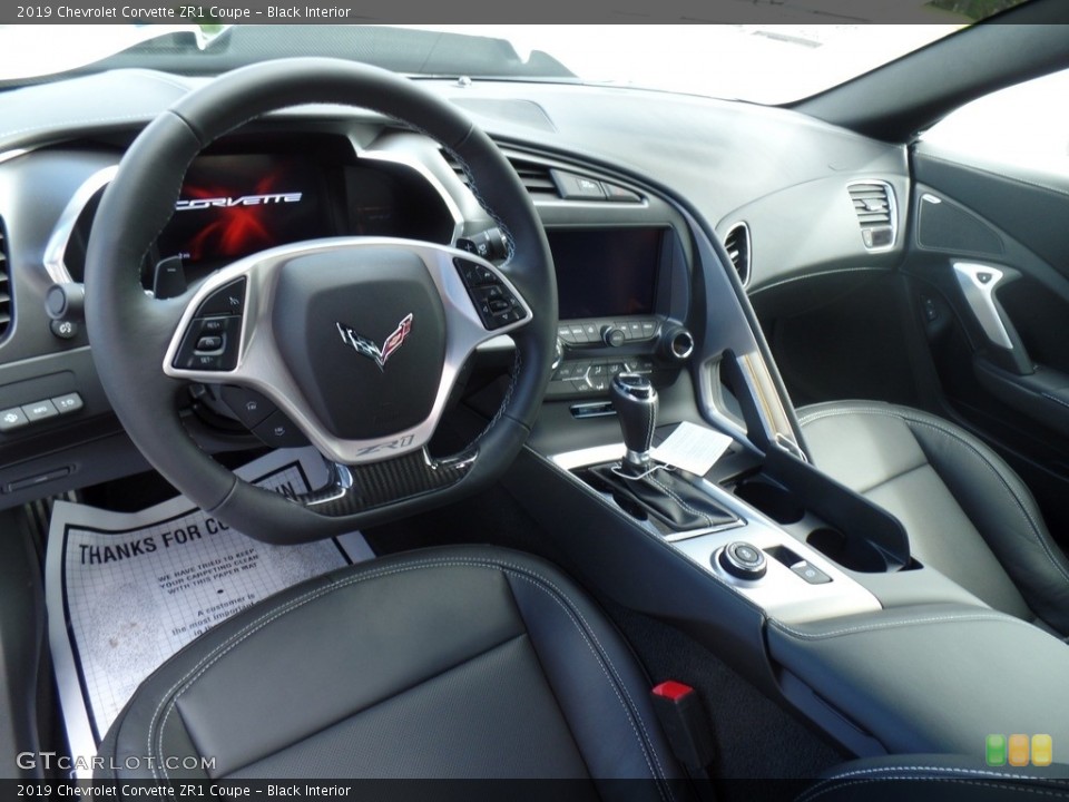 Black Interior Front Seat for the 2019 Chevrolet Corvette ZR1 Coupe #133729211