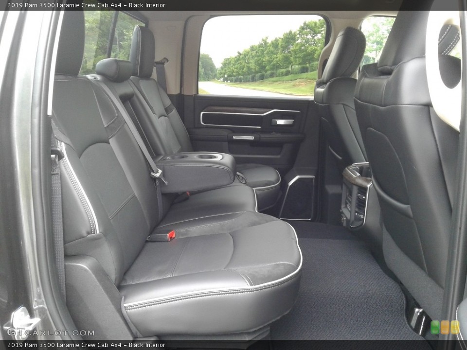 Black Interior Rear Seat for the 2019 Ram 3500 Laramie Crew Cab 4x4 #133729223