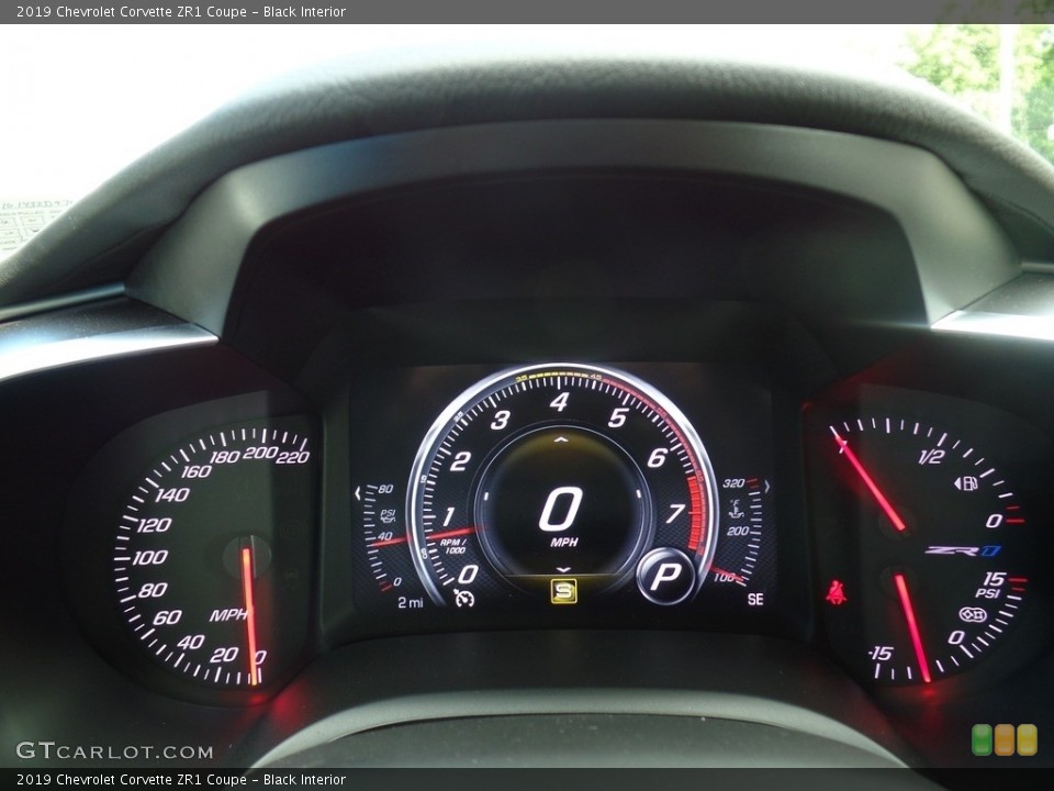 Black Interior Gauges for the 2019 Chevrolet Corvette ZR1 Coupe #133729340