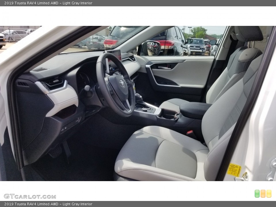 Light Gray Interior Front Seat For The 2019 Toyota Rav4