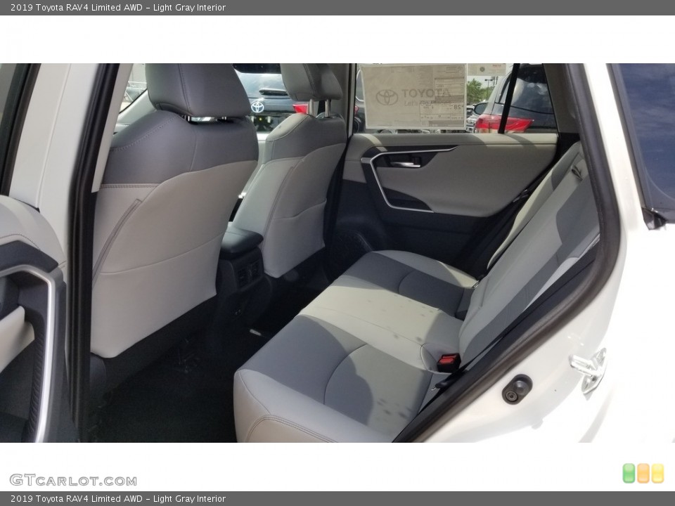 Light Gray Interior Rear Seat for the 2019 Toyota RAV4 Limited AWD #133735289