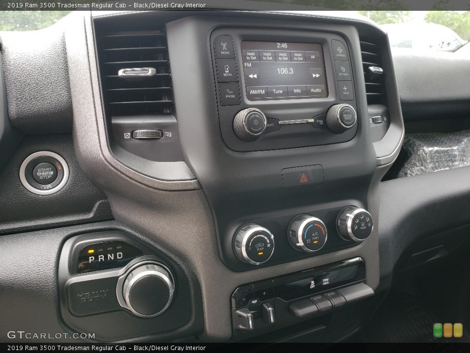 Black/Diesel Gray Interior Controls for the 2019 Ram 3500 Tradesman Regular Cab #133735868