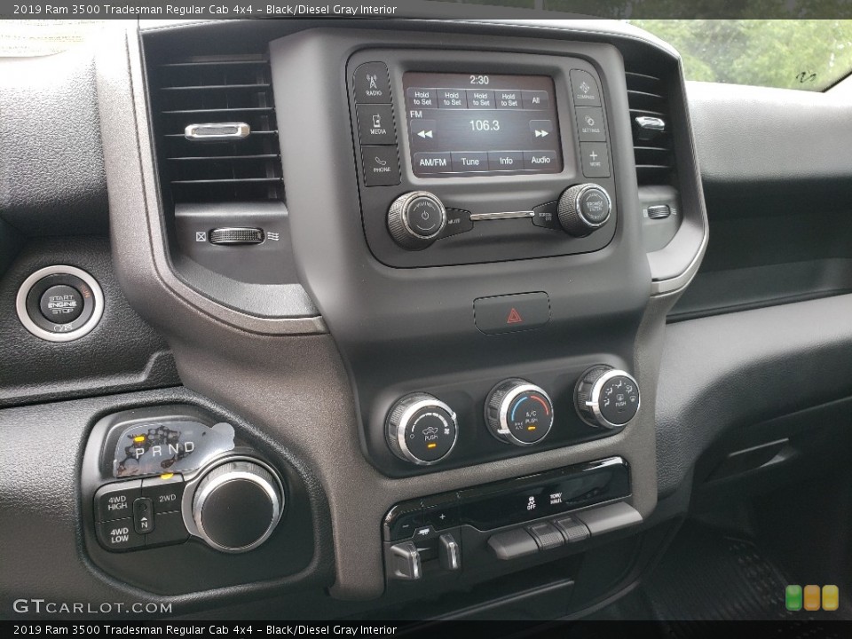 Black/Diesel Gray Interior Controls for the 2019 Ram 3500 Tradesman Regular Cab 4x4 #133735931