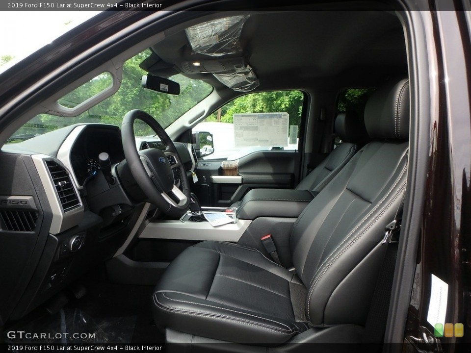 Black Interior Front Seat for the 2019 Ford F150 Lariat SuperCrew 4x4 #133744648
