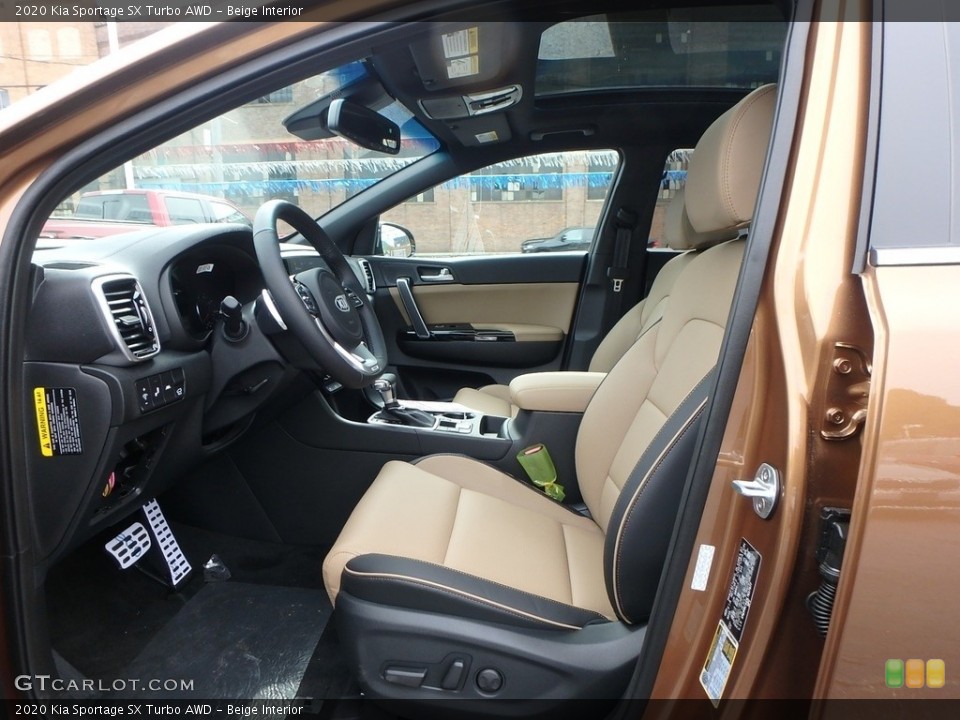 Beige Interior Front Seat for the 2020 Kia Sportage SX Turbo AWD #133746376