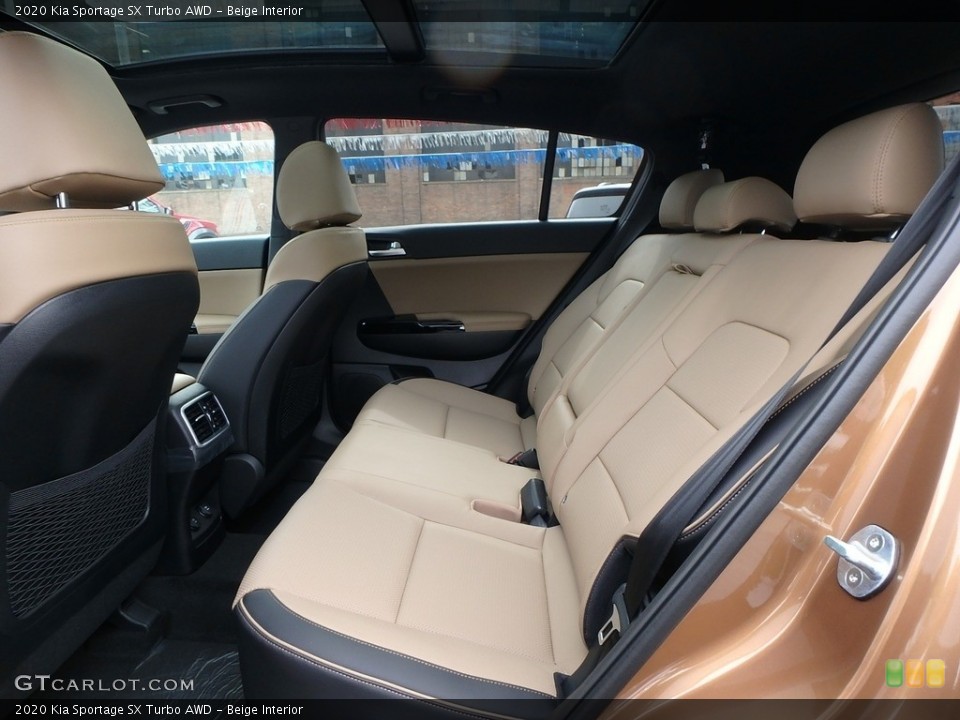 Beige Interior Rear Seat for the 2020 Kia Sportage SX Turbo AWD #133746400