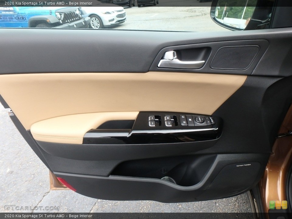 Beige Interior Door Panel for the 2020 Kia Sportage SX Turbo AWD #133746457