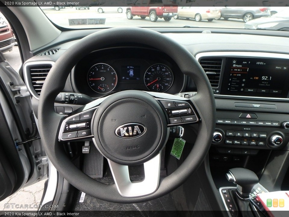 Black Interior Steering Wheel for the 2020 Kia Sportage LX AWD #133747018
