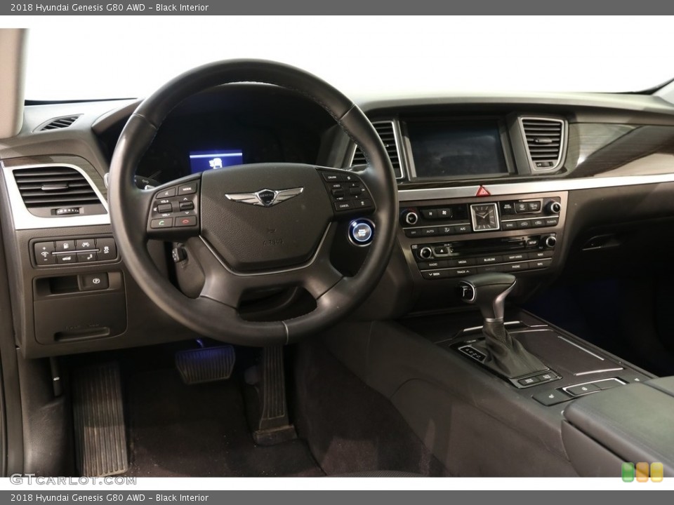 Black Interior Dashboard for the 2018 Hyundai Genesis G80 AWD #133753561