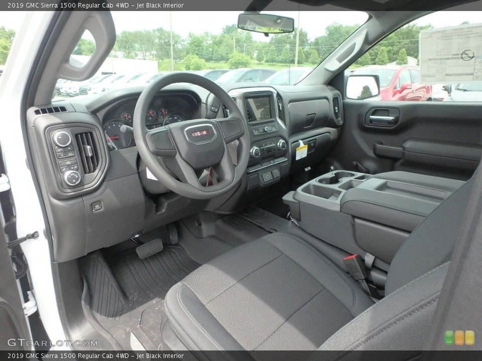 Jet Black Interior Photo for the 2019 GMC Sierra 1500 Regular Cab 4WD #133757080