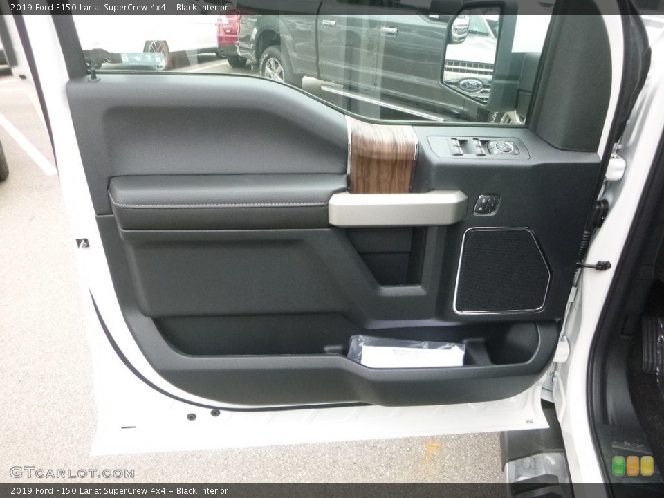 Black Interior Door Panel for the 2019 Ford F150 Lariat SuperCrew 4x4 #133769406