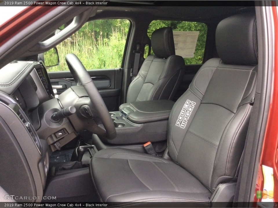 Black Interior Front Seat for the 2019 Ram 2500 Power Wagon Crew Cab 4x4 #133771350