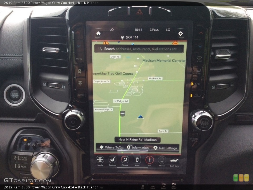 Black Interior Navigation for the 2019 Ram 2500 Power Wagon Crew Cab 4x4 #133771491