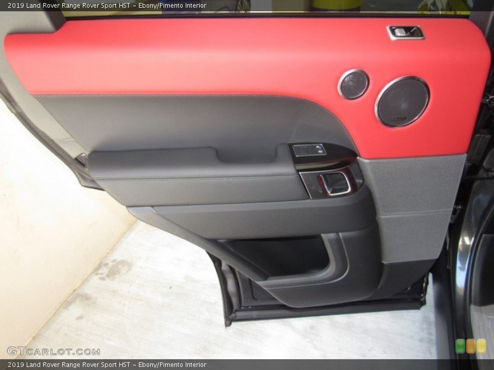 Ebony/Pimento Interior Door Panel for the 2019 Land Rover Range Rover Sport HST #133772677
