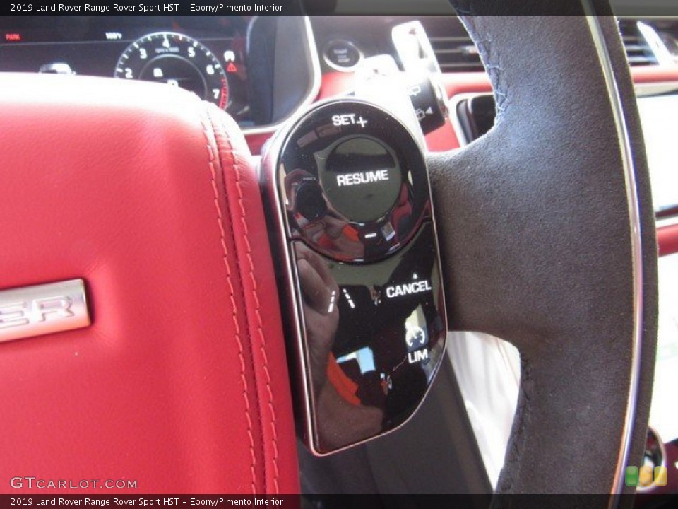 Ebony/Pimento Interior Steering Wheel for the 2019 Land Rover Range Rover Sport HST #133772799