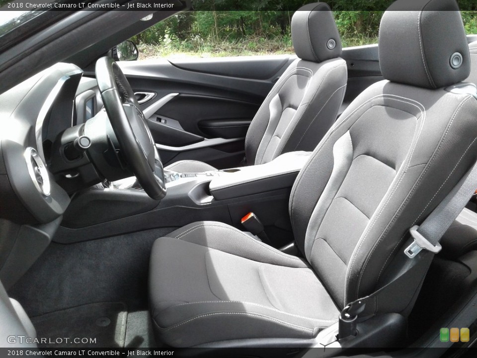 Jet Black Interior Front Seat for the 2018 Chevrolet Camaro LT Convertible #133772955