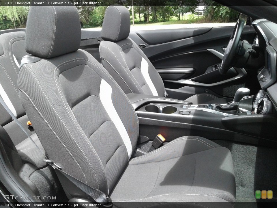 Jet Black Interior Front Seat for the 2018 Chevrolet Camaro LT Convertible #133773081