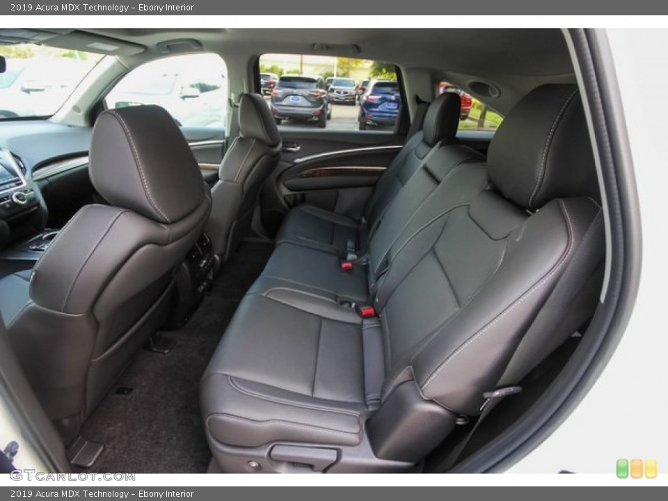 Ebony Interior Rear Seat for the 2019 Acura MDX Technology #133773324