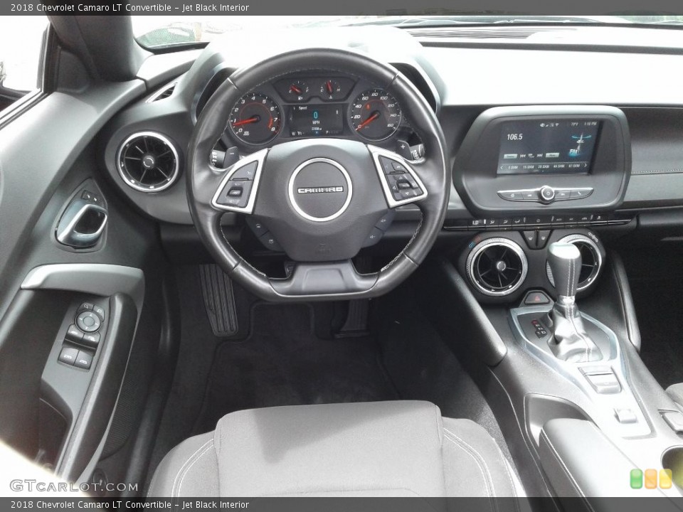 Jet Black Interior Dashboard for the 2018 Chevrolet Camaro LT Convertible #133773366