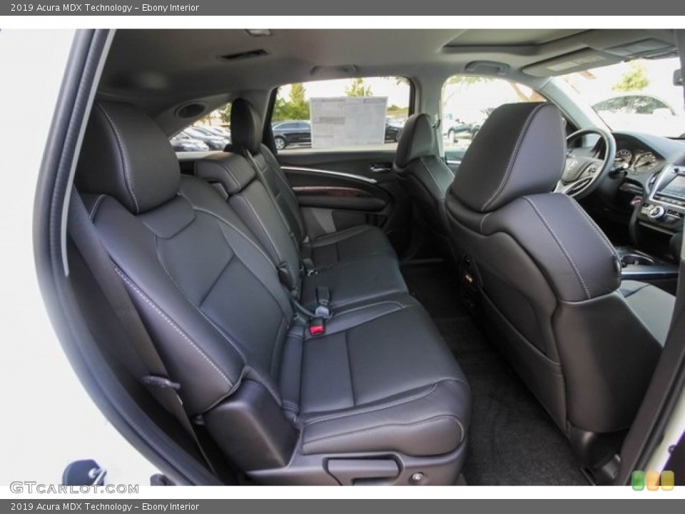 Ebony Interior Rear Seat for the 2019 Acura MDX Technology #133773426