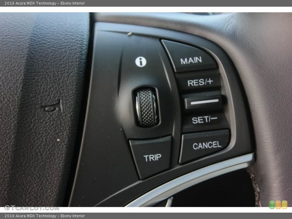 Ebony Interior Steering Wheel for the 2019 Acura MDX Technology #133773660