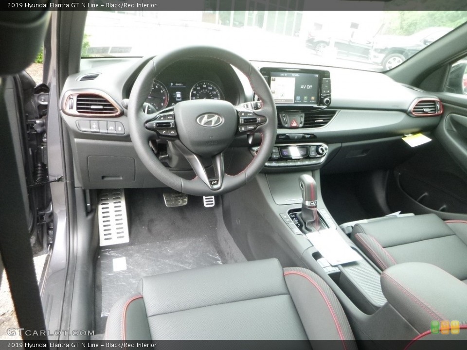Black/Red 2019 Hyundai Elantra GT Interiors
