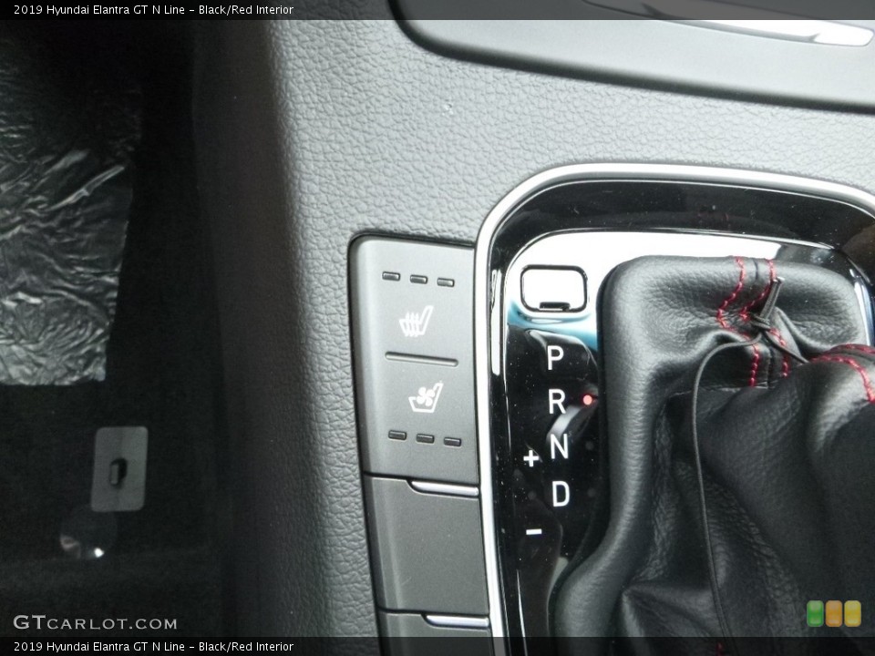 Black/Red Interior Controls for the 2019 Hyundai Elantra GT N Line #133776612