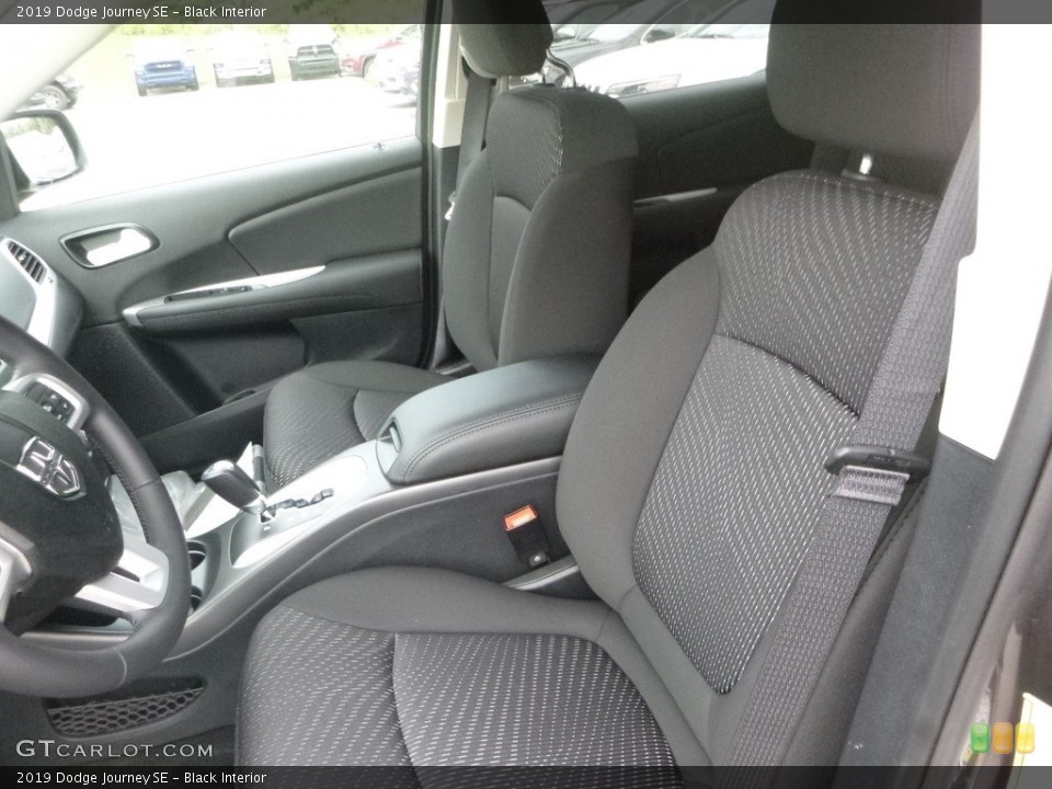 Black Interior Front Seat for the 2019 Dodge Journey SE #133776804